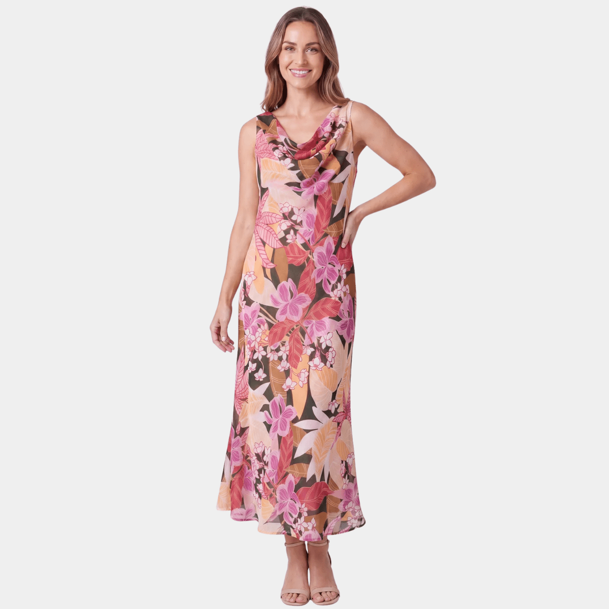 Reversible Draped Cowl Neck Midi Dress from You Know Who's