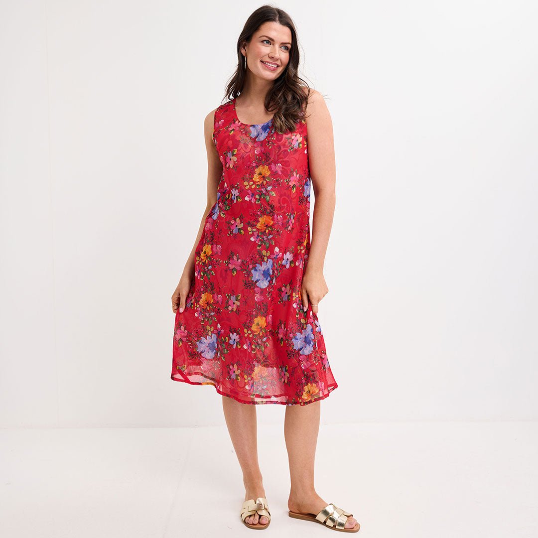 Reversible Floral & Paisley Midi Dress from You Know Who's