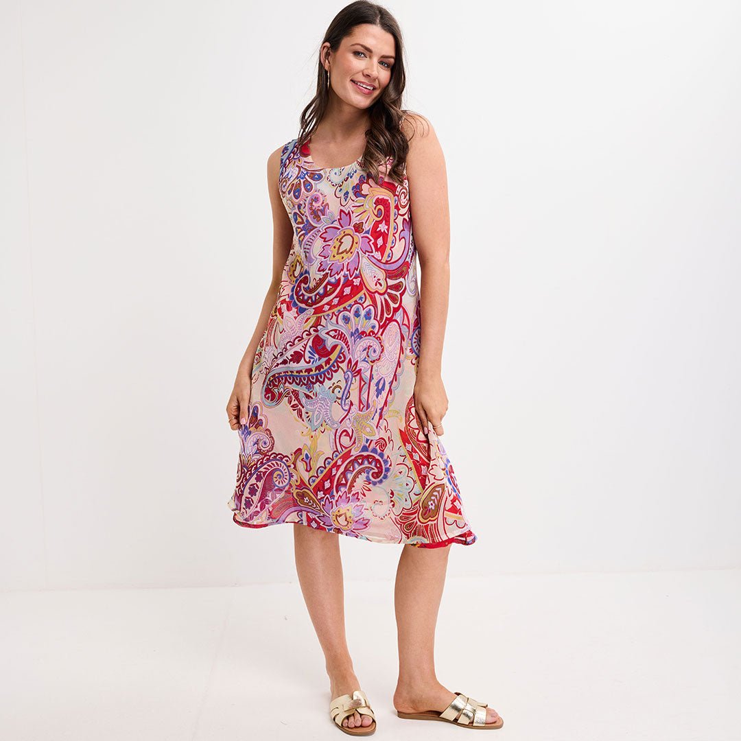 Reversible Floral & Paisley Midi Dress from You Know Who's