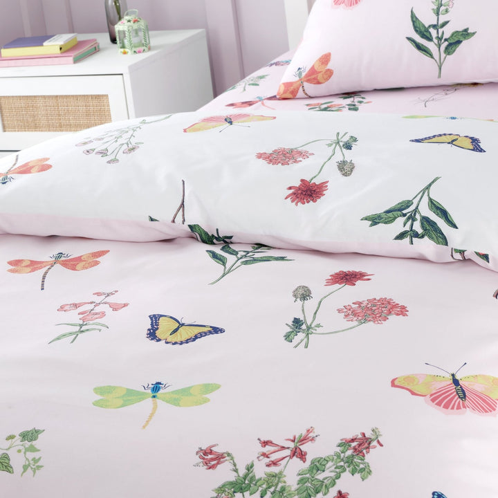 RHS Reversible Butterfly Garden Pink Quilt Set from You Know Who's