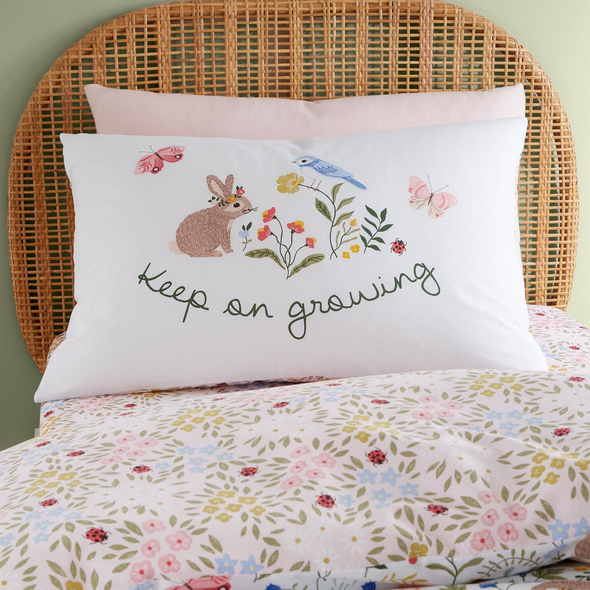 RHS Reversible Garden Animals Double Quilt Set from You Know Who's