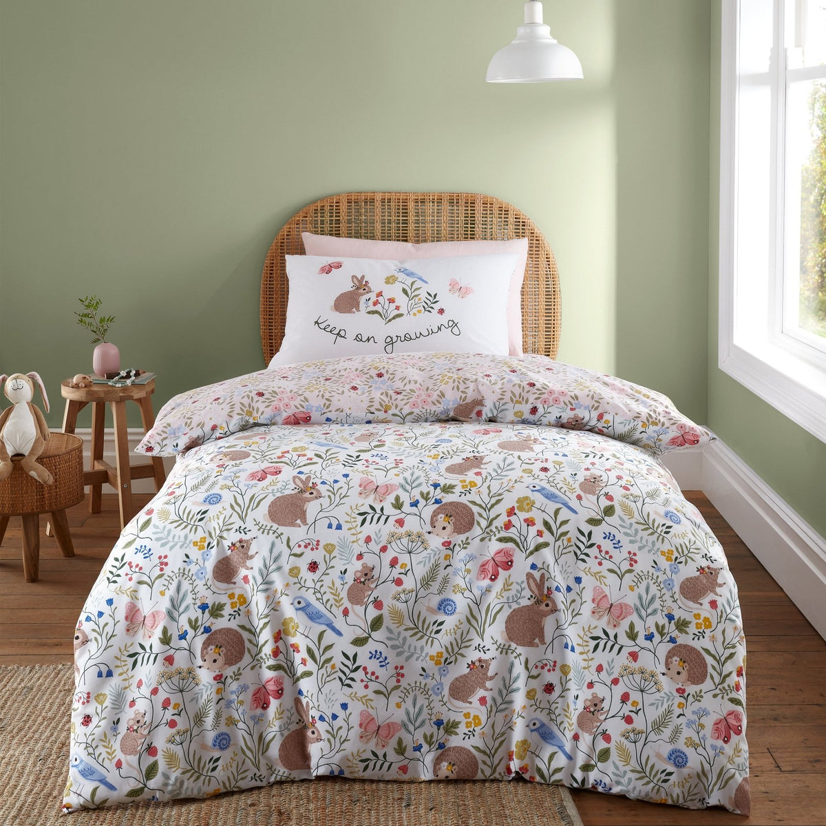 RHS Reversible Garden Animals Double Quilt Set from You Know Who's