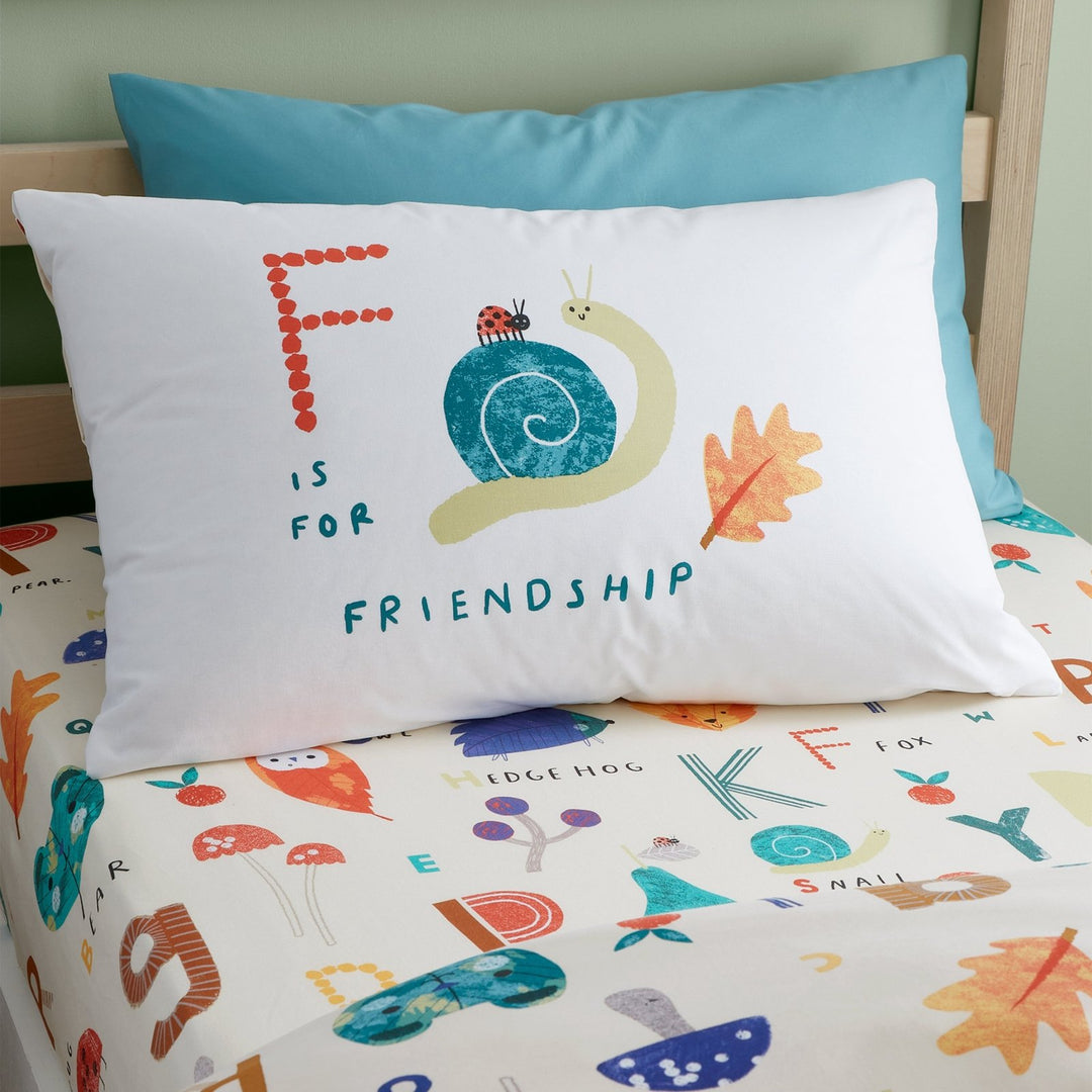 RHS Reversible Woodland Alphabet Single Quilt from You Know Who's