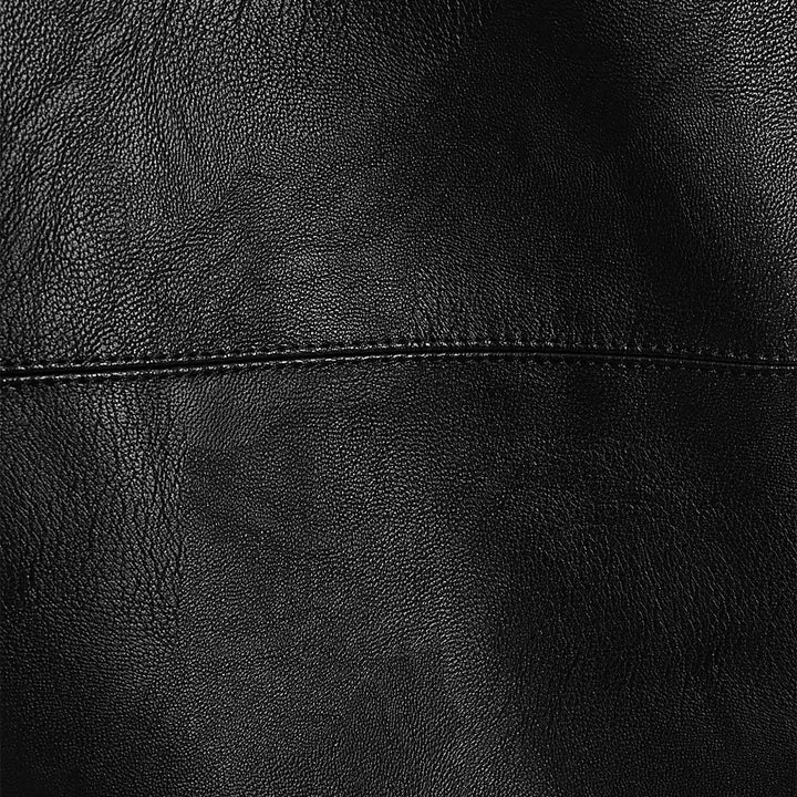 RI Black Wide Leg Faux Leather Trousers from You Know Who's