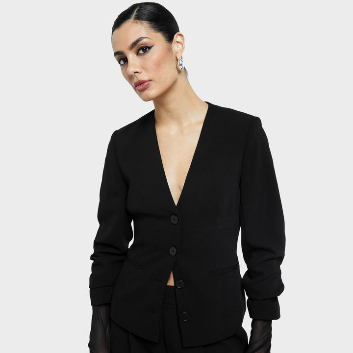 RI V Neck Button Front Blazer from You Know Who's