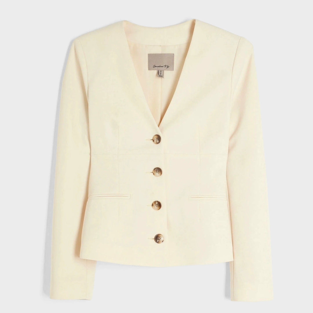 RI V Neck Button Front Blazer from You Know Who's
