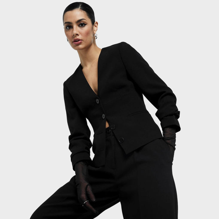 RI V Neck Button Front Blazer from You Know Who's
