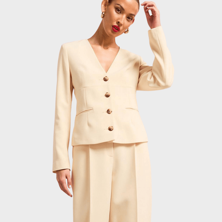 RI V Neck Button Front Blazer from You Know Who's
