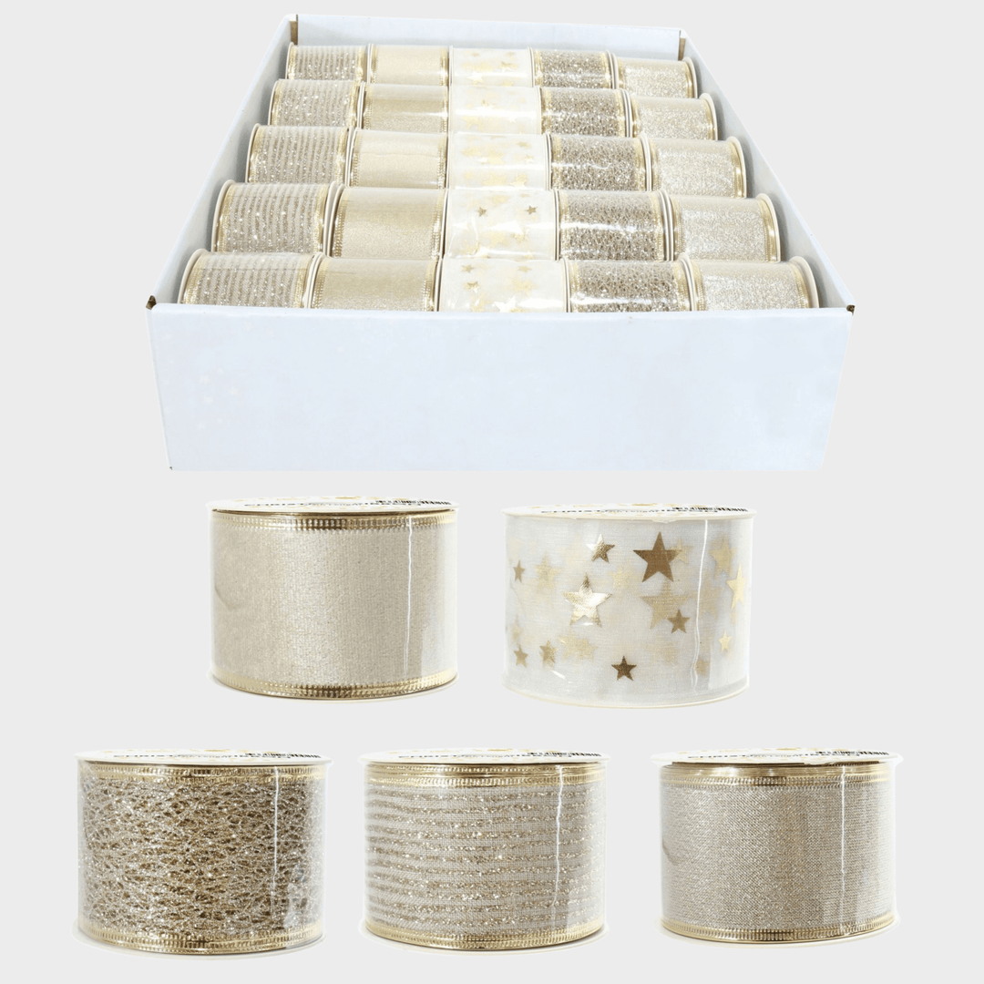 Ribbon 50mm x 2.7m champagne from You Know Who's