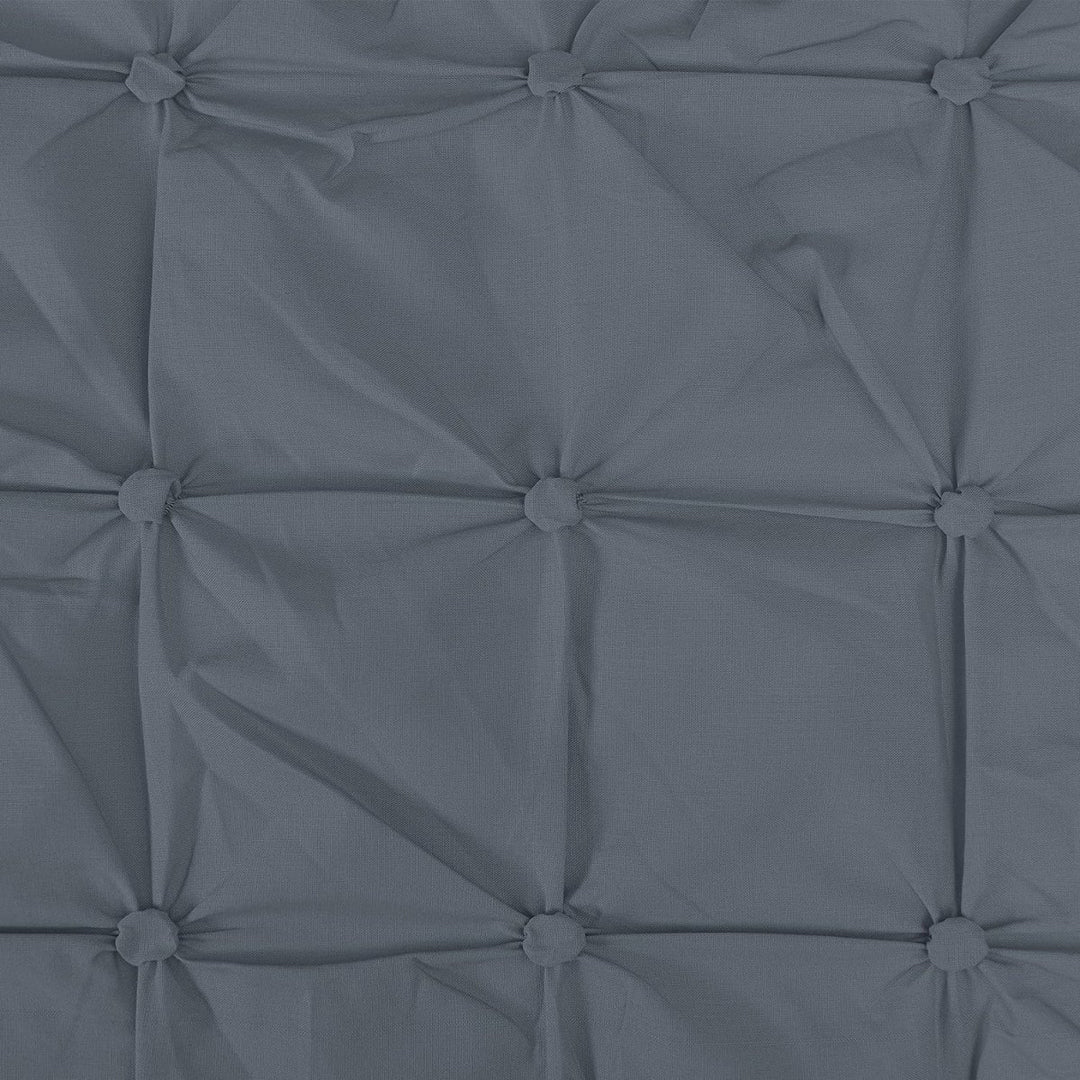 Ruched Pleat Charcoal Duvet Cover from You Know Who's