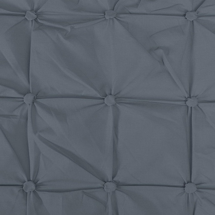 Ruched Pleat Charcoal Duvet Cover from You Know Who's