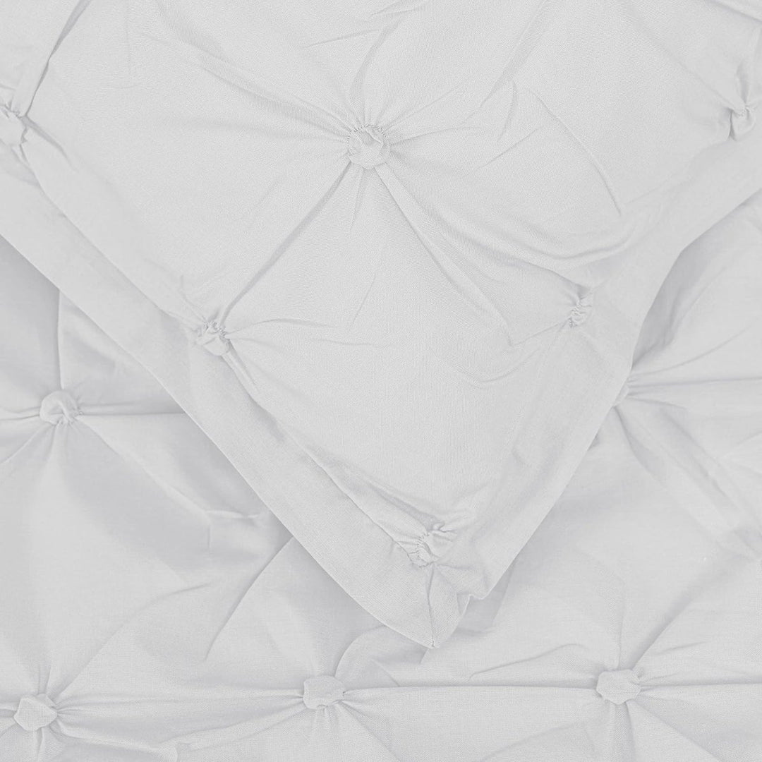 Ruched Pleat White Duvet Cover from You Know Who's
