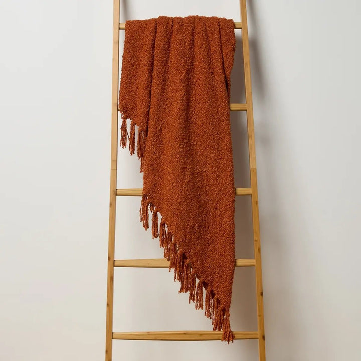 Rust Boucle Throw 130X150cm from You Know Who's