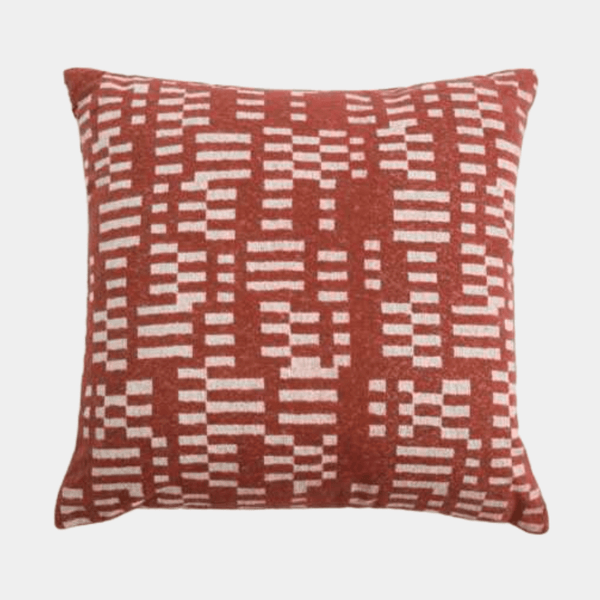 Rust Cotton Jacquard Cushion from You Know Who's