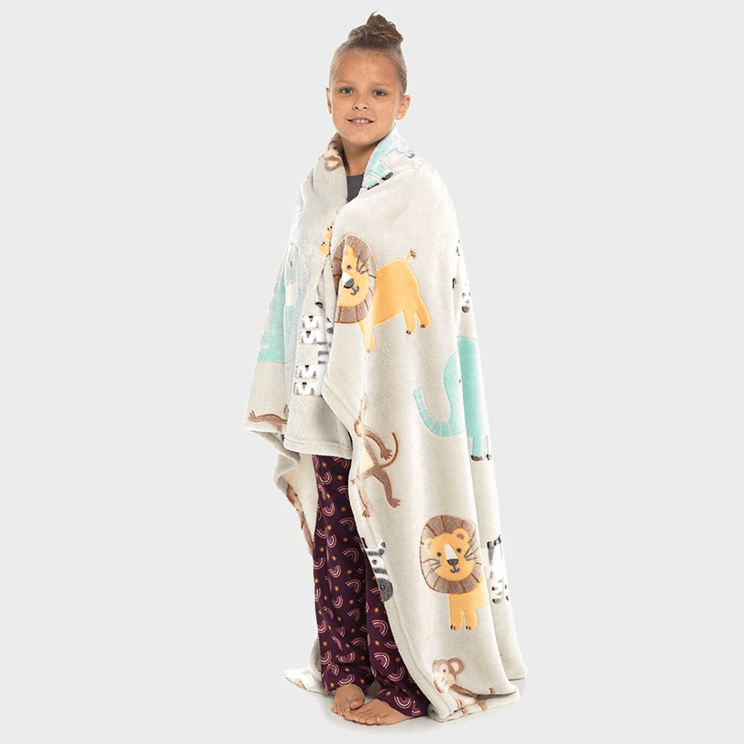 Safari Print Glow in the Dark Throw from You Know Who's