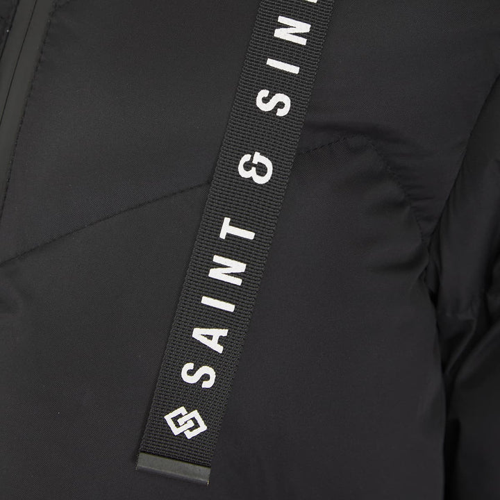 Saint and Sinner Black Quilted Coat from You Know Who's