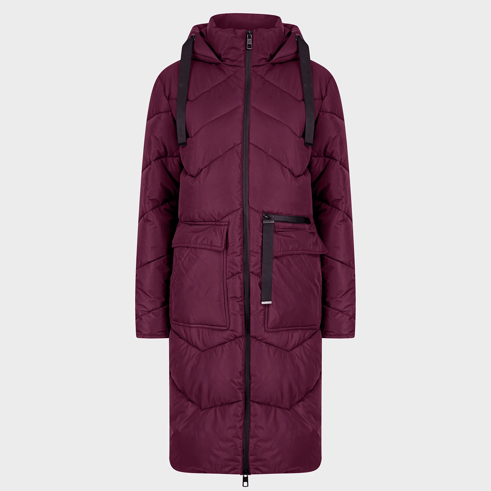 Saint Sinner Fig Chevron Padded Coat