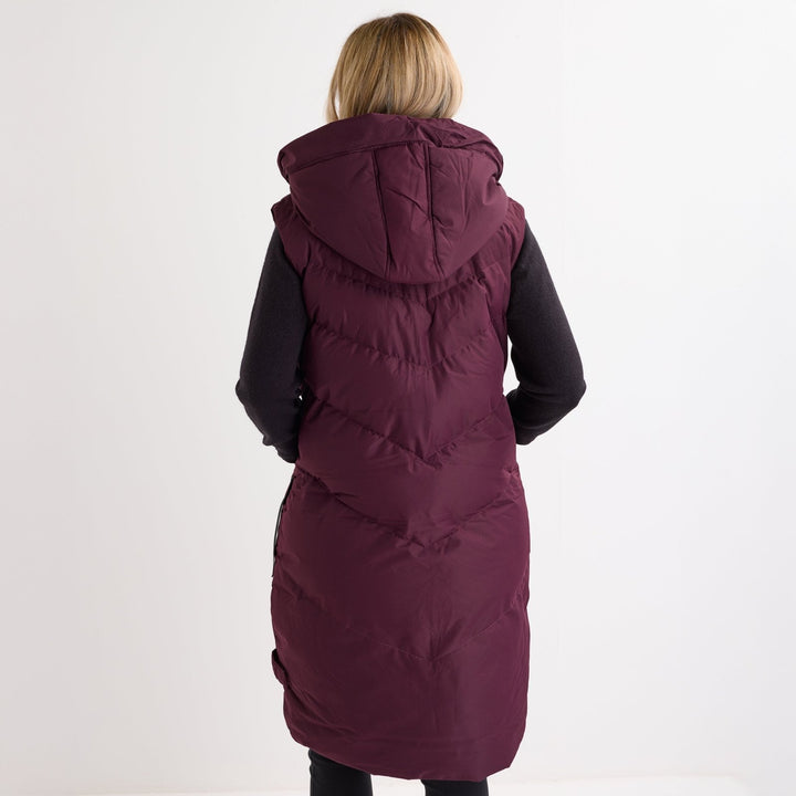 Saint and Sinner Fig Quilted Gilet from You Know Who's