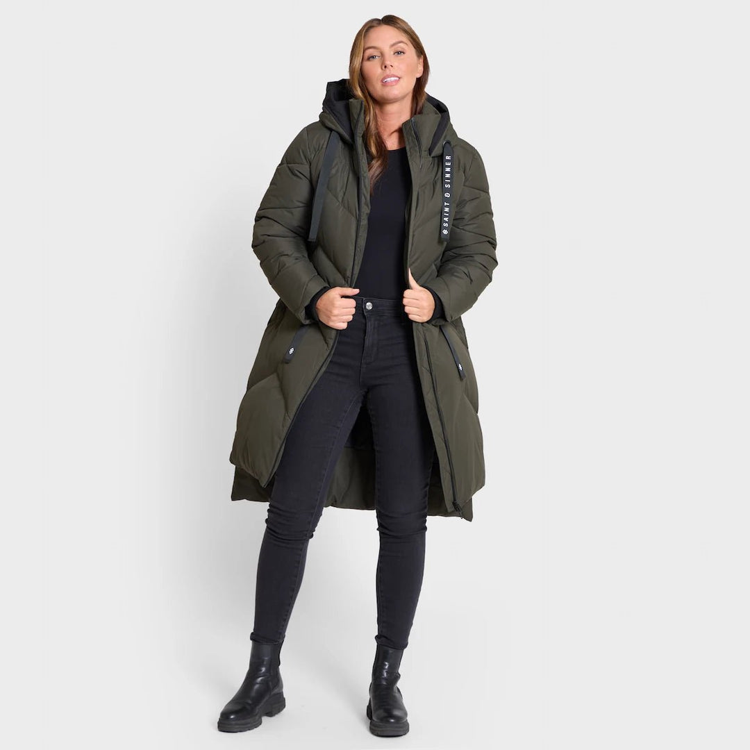 Saint and Sinner Khaki Quilted Coat from You Know Who's