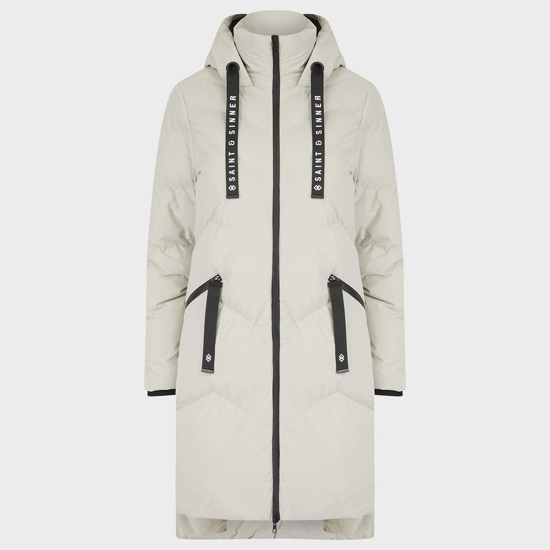 Saint and Sinner Oyster Quilted Coat from You Know Who's