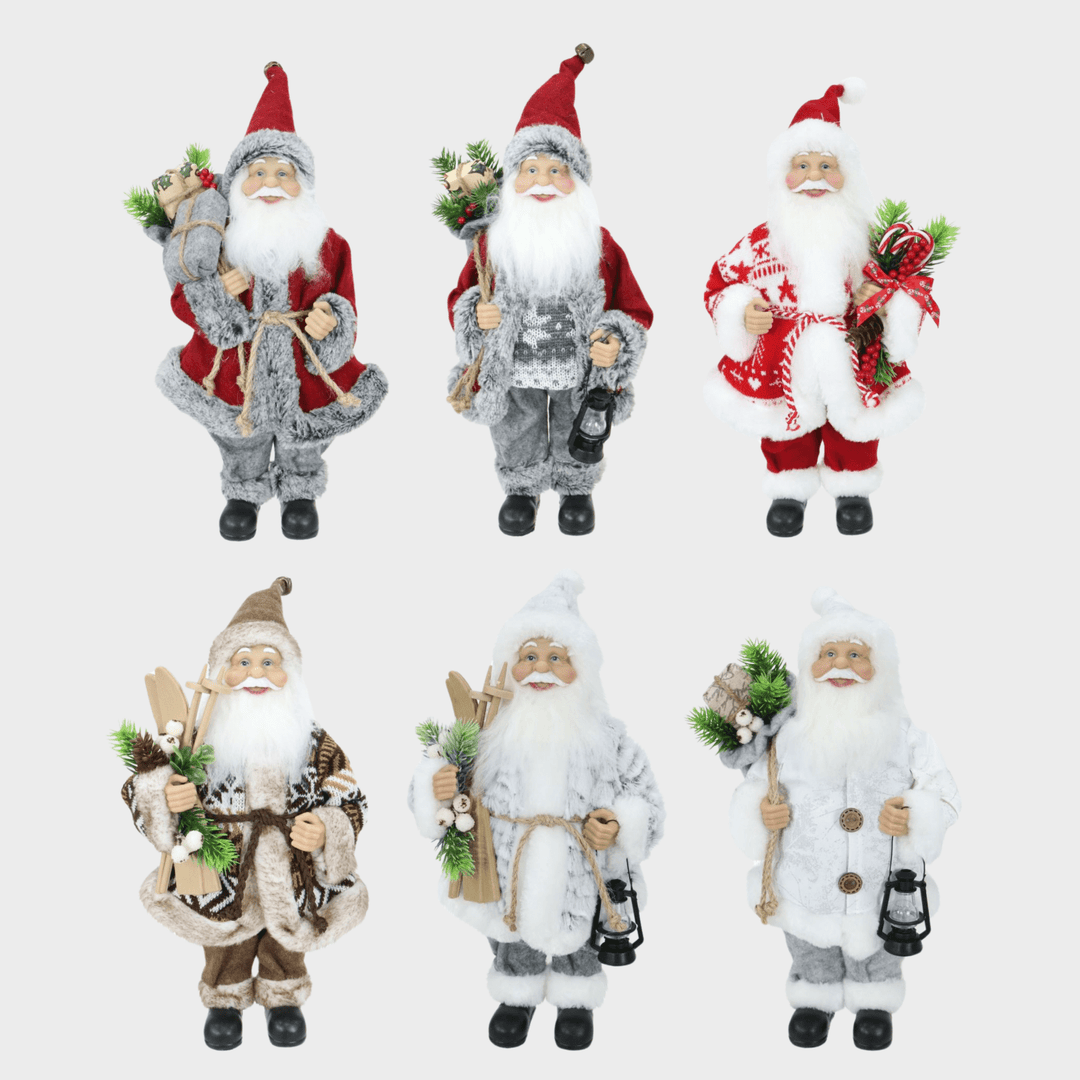 Santa figruine 30cm asst from You Know Who's