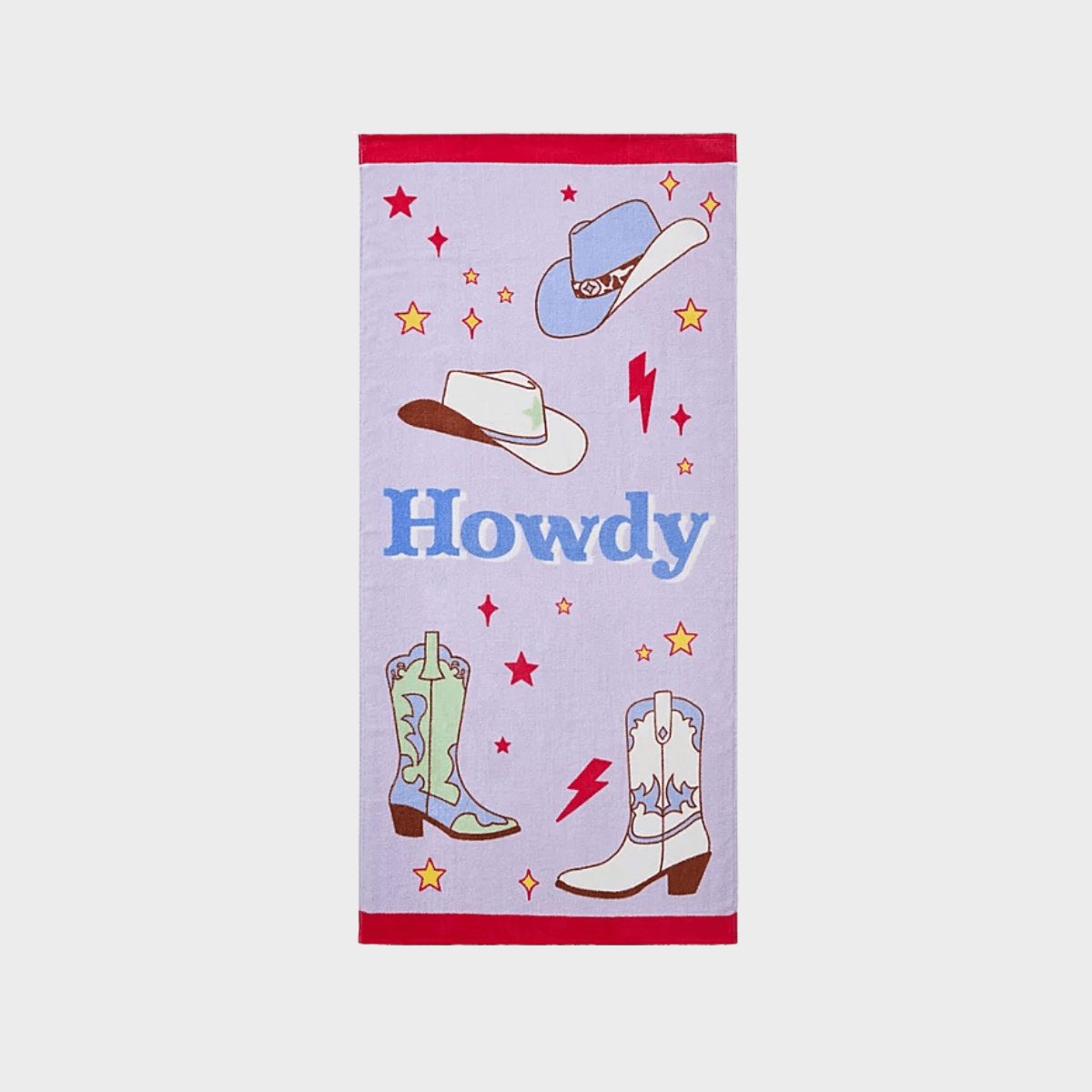 Sassy B Howdy Cowgirl Beach Towel from You Know Who's