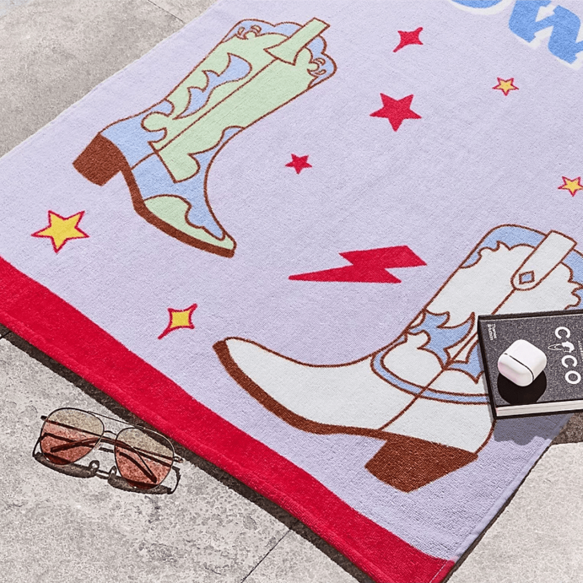 Sassy B Howdy Cowgirl Beach Towel from You Know Who's