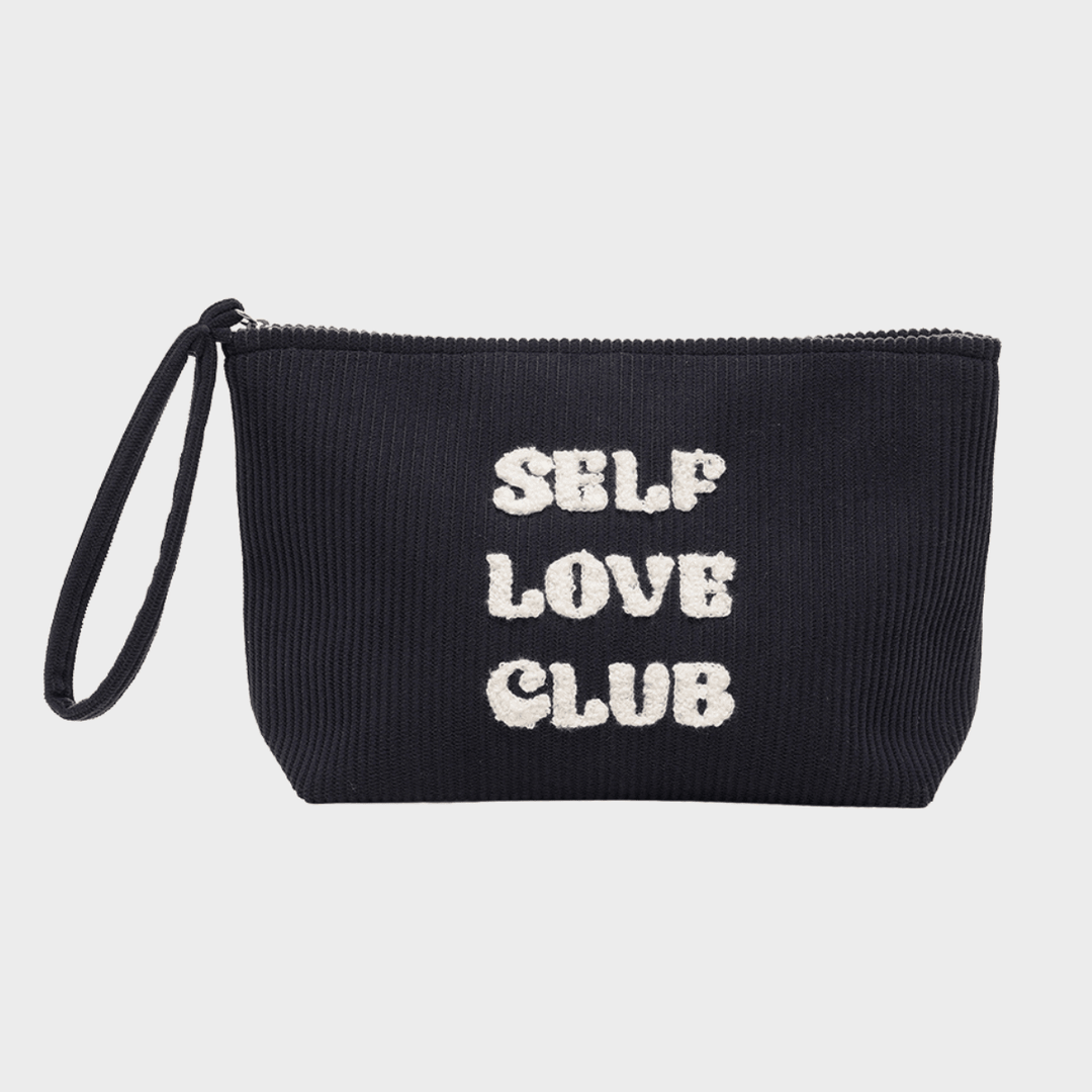 Self Love Club Corduroy Pouch Black from You Know Who's