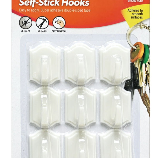 Self Stick Hooks 9 Pack from You Know Who's