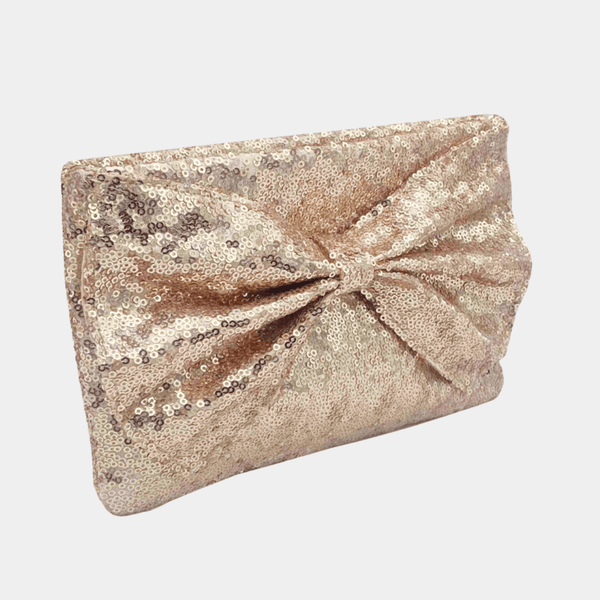 Sequin Bow Clutch Bag from You Know Who's