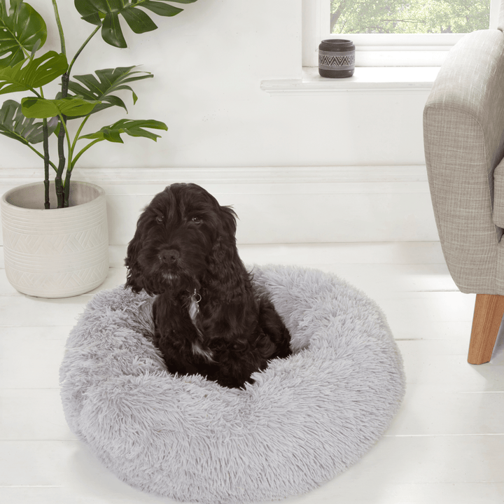 Shaggy Doughnut Dog Bed - 3 Sizes from You Know Who's