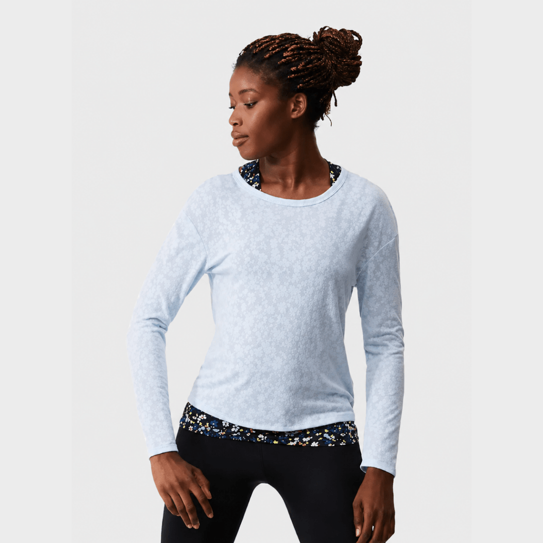 Sheer Long Sleeve Active Top With Vest from You Know Who's