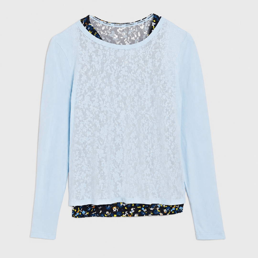 Sheer Long Sleeve Active Top With Vest from You Know Who's