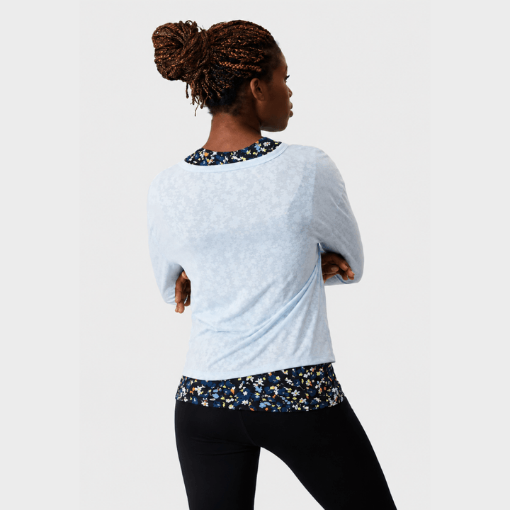 Sheer Long Sleeve Active Top With Vest from You Know Who's