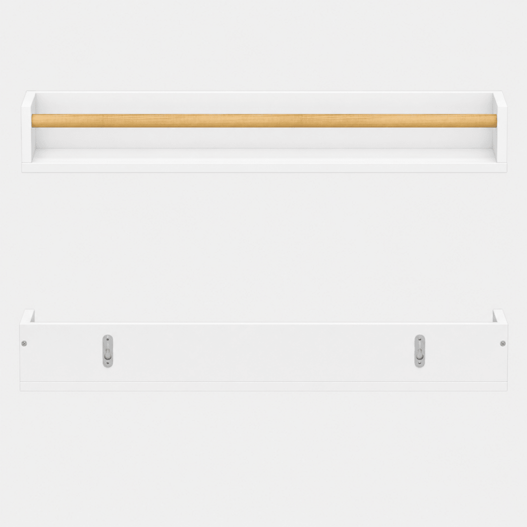 Shelf With Pine Rail- 60cm from You Know Who's