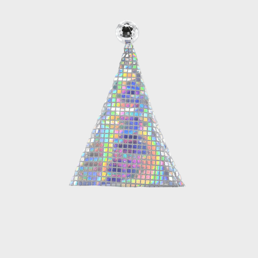 Shiny santa hat w/disco ball asst from You Know Who's