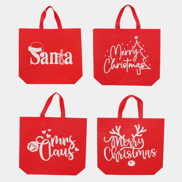 SHOPPER BAG NON-WOVEN MERRY CHRISTMAS 1pce from You Know Who's
