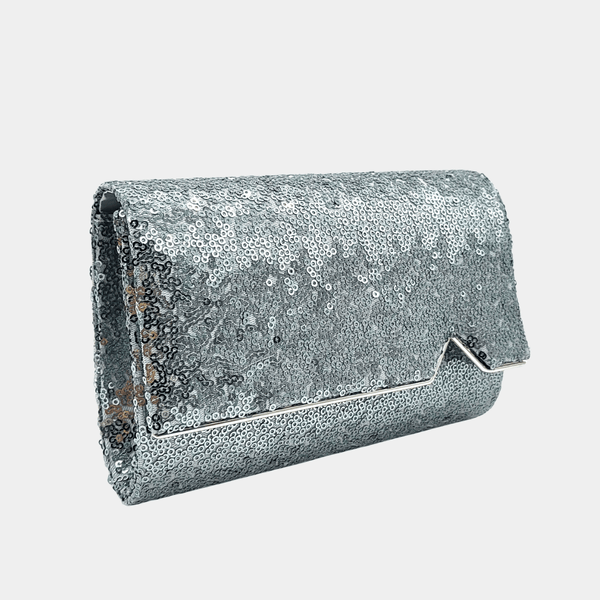 Silver Glitter Clutch Bag from You Know Who's