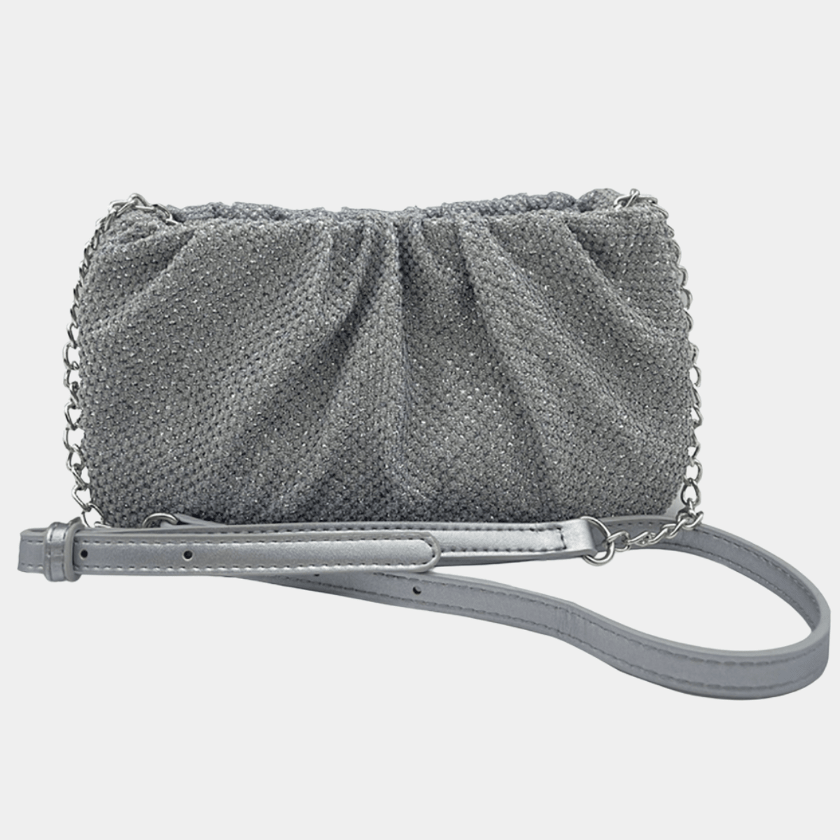 Silver Glitter Shoulder Bag from You Know Who's