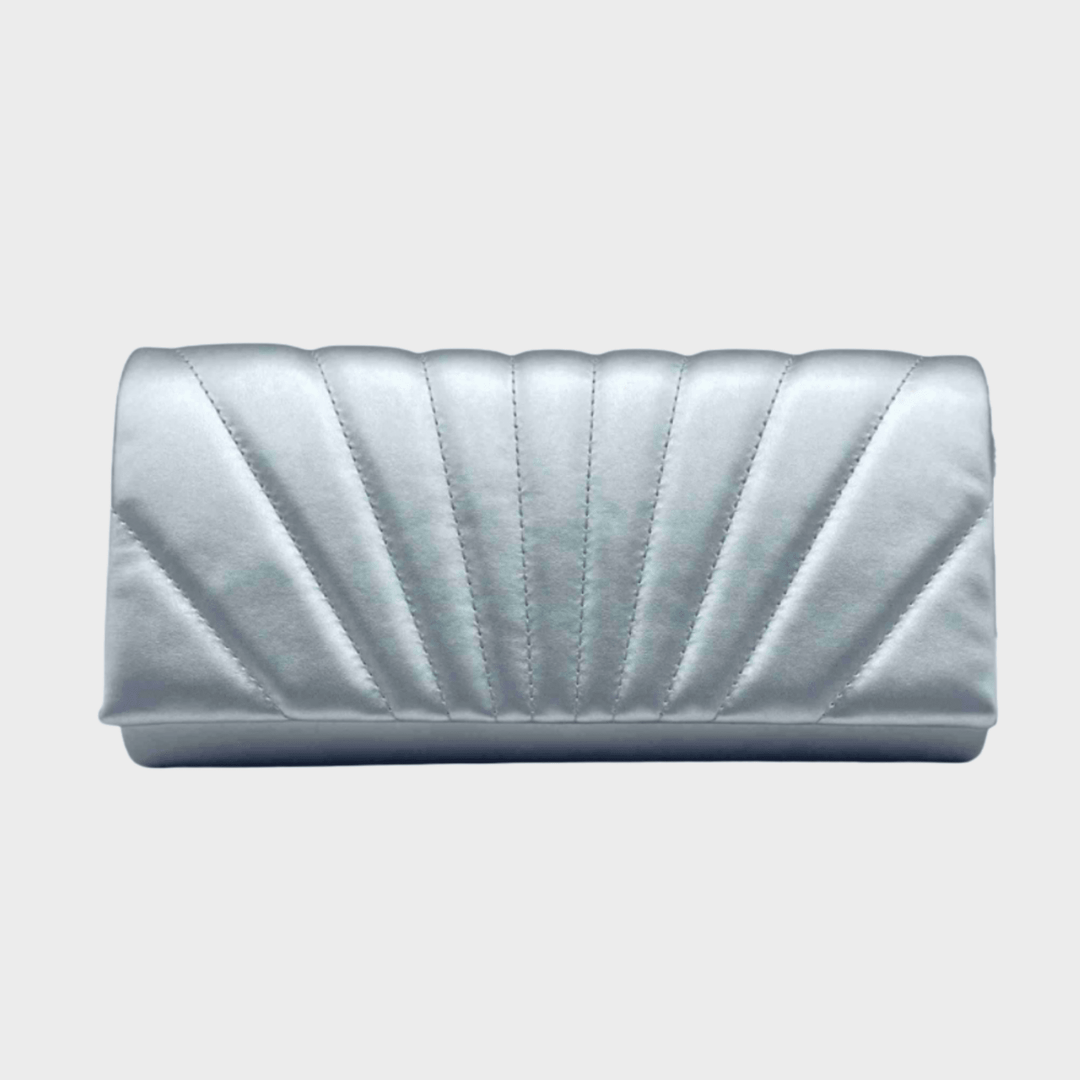 Silver Long Shell Clutch Bag from You Know Who's