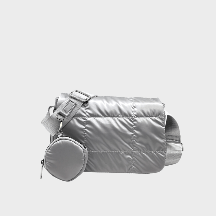 Silver Padded Crossbody Bag from You Know Who's