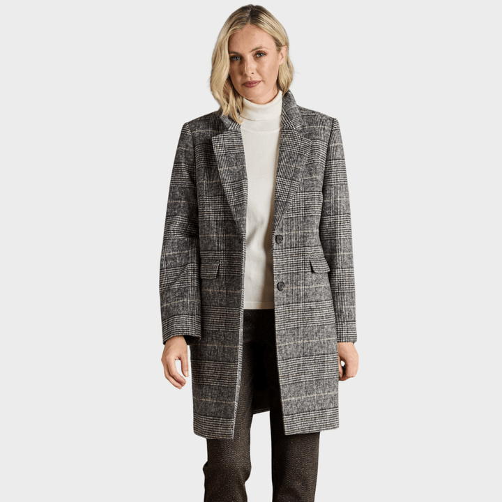 Single Breasted Checked Coat from You Know Who's