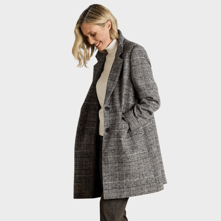 Single Breasted Checked Coat from You Know Who's