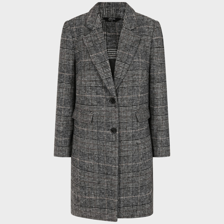 Single Breasted Checked Coat from You Know Who's