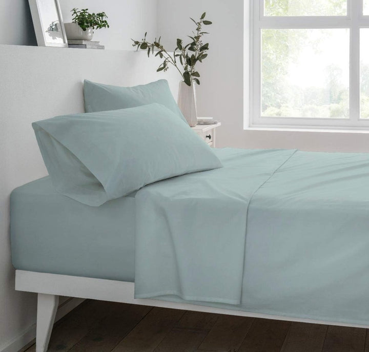 Sleepdown 100% Egyptian Cotton 200T Duck Egg Fitted Sheet from You Know Who's