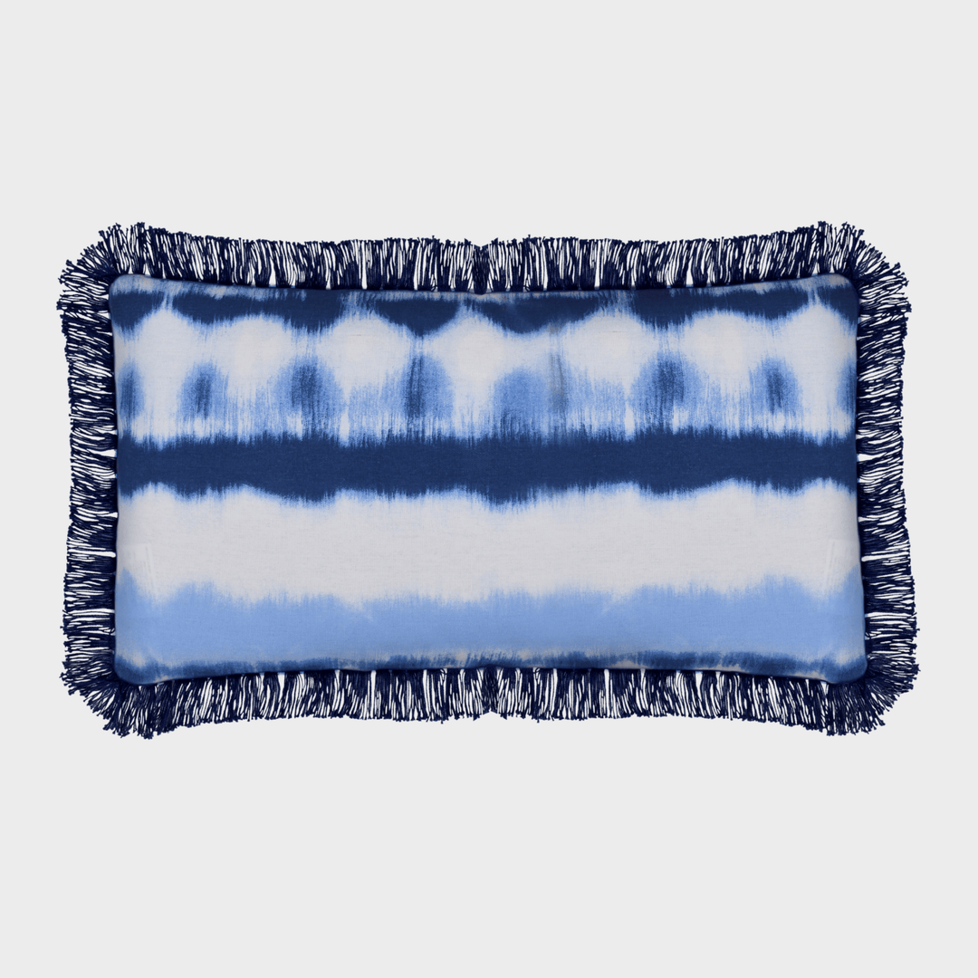 Sleepdown Blue Tie Dye Fringe Cushion 30x50cm from You Know Who's