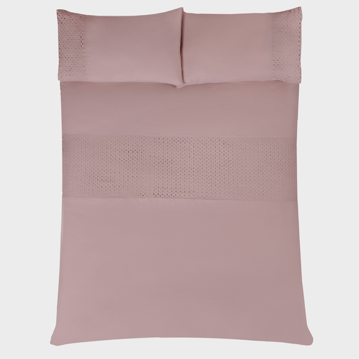 Sleepdown Blush Lace Border Duvet Set from You Know Who's