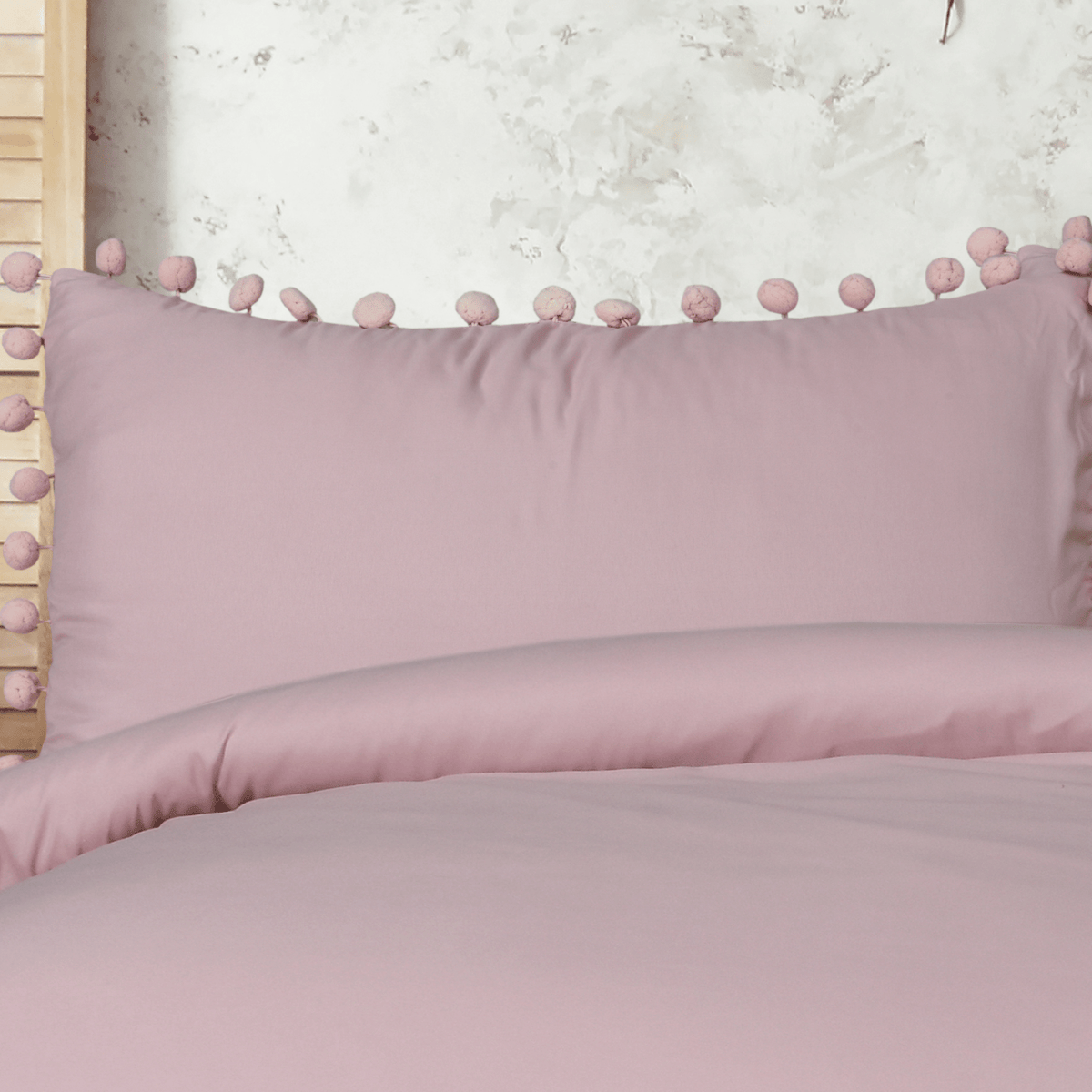 Sleepdown Blush Pom Pom Duvet Set from You Know Who's