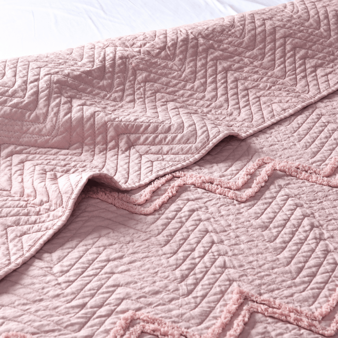 Sleepdown Blush Tufted Bedspread 150x200 from You Know Who's