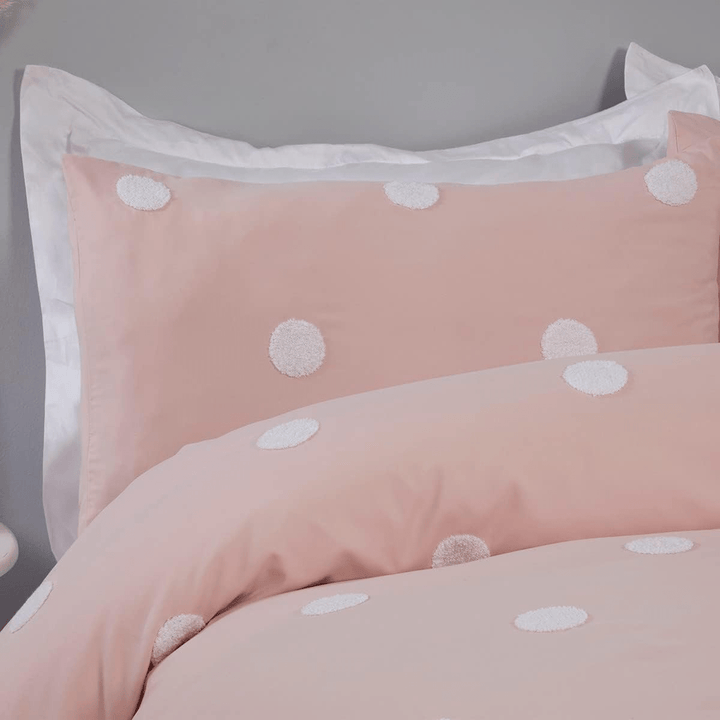 Sleepdown Blush Tufted Circles Duvet Cover from You Know Who's
